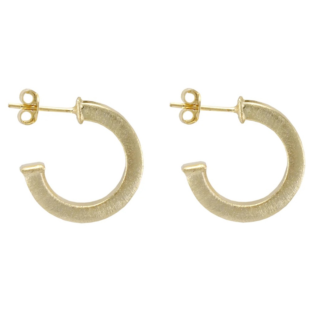 Sheila Fajl Ilana Hoops Brushed Gold